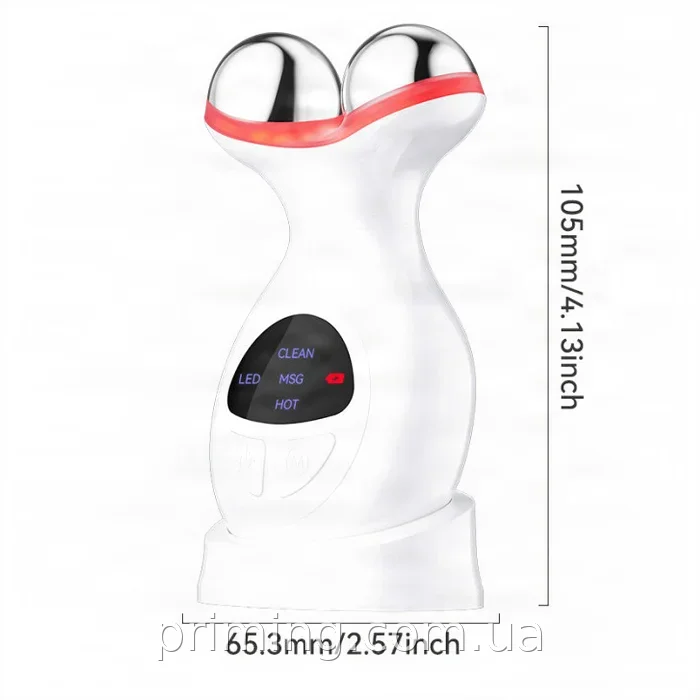 Микротоковый массажер для лица и шеи XL-1602 - портативный аккумуляторный лифтинг-девайс для подтяжки кожи