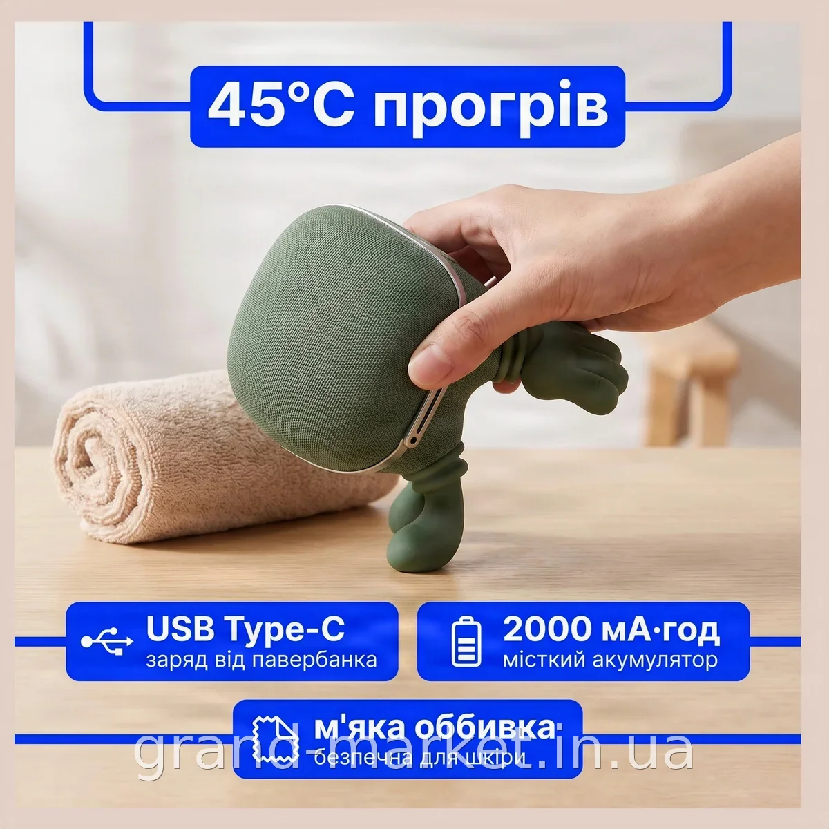 Электрический массажер FZ-831 для шеи и плеч с инфракрасным прогревом, аккумуляторный роликовый, 10 режимов