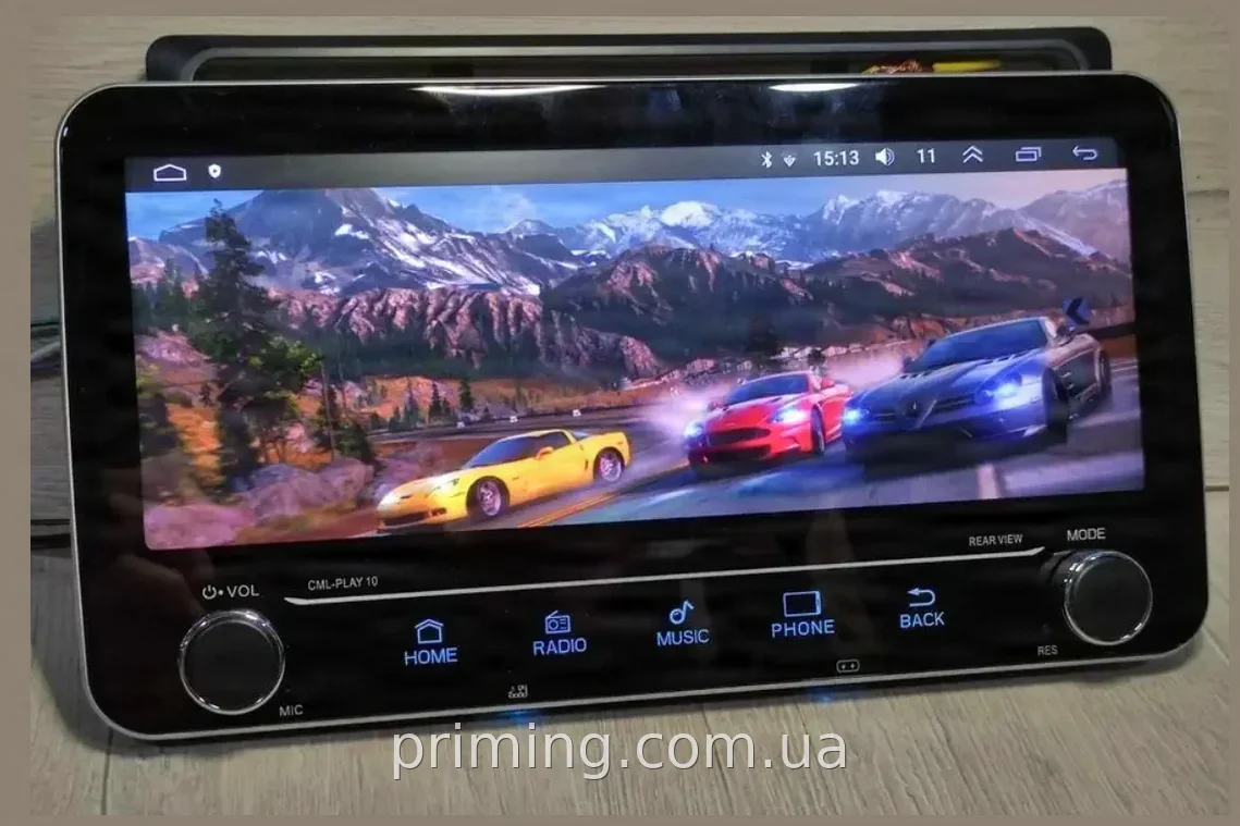 Автомагнітола 2DIN Pi-208 Android 10 дюймів з GPS і Bluetooth, сенсорний екран, 1/16 ГБ, MP3, USB в авто
