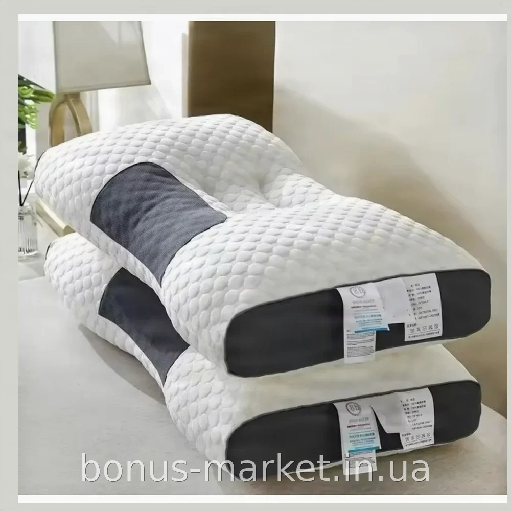 Ортопедическая анатомическая подушка для сна PILLOWAND 1-34 с эффектом памяти для поддержки шеи и позвоночника