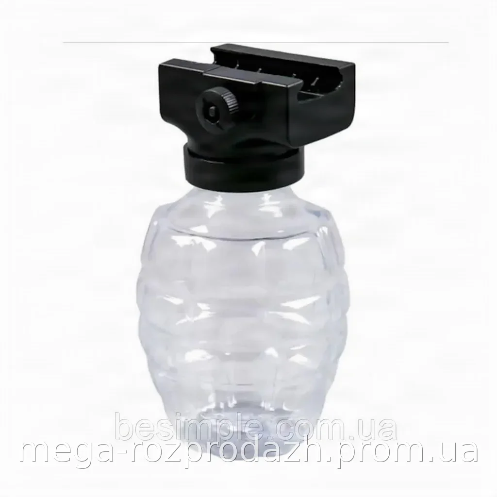 Детский автомат AK-47 mini на гидропулях с аккумулятором и USB, синий гель бластер для активной стрельбы