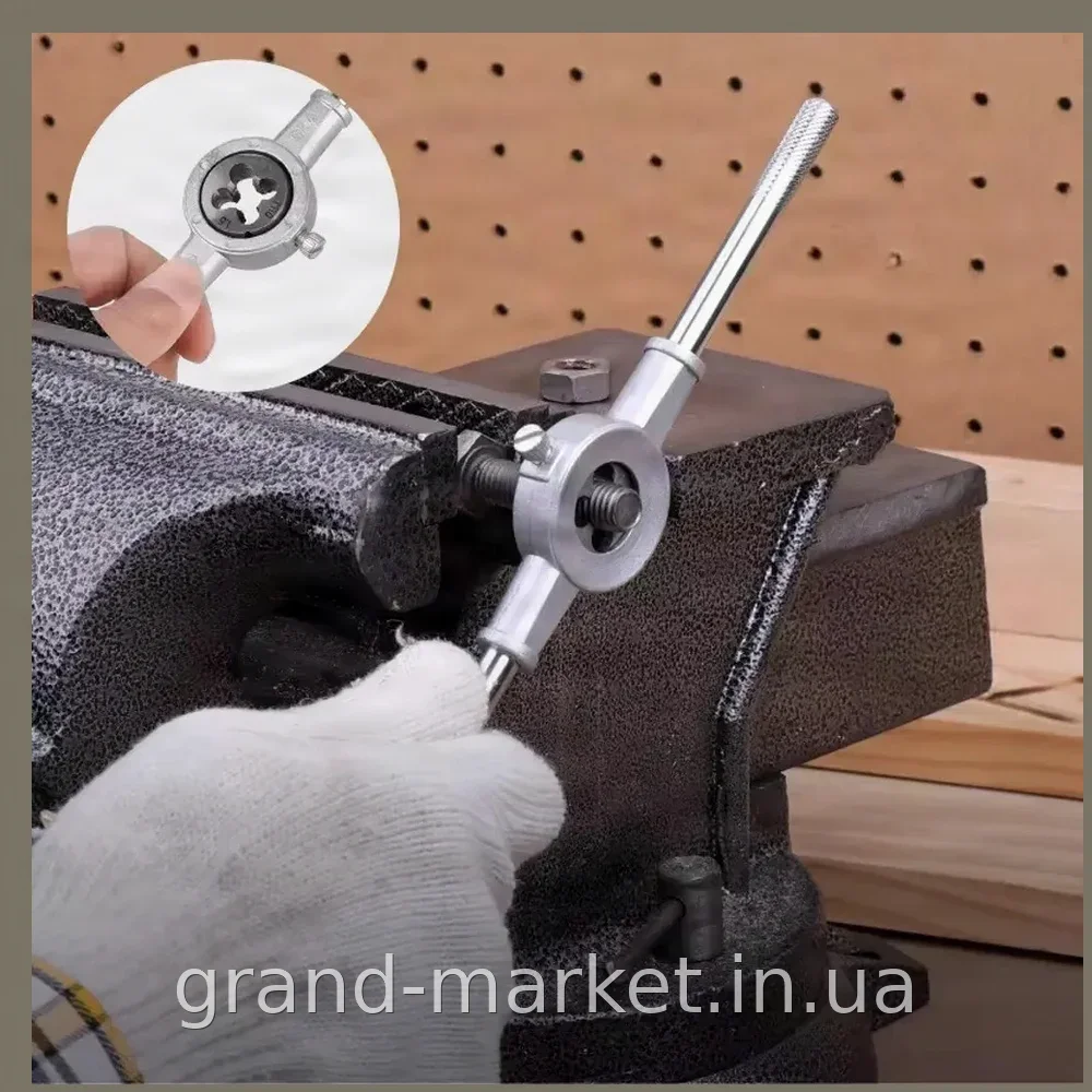 Набор плашек и метчиков AND ES-20 для нарезки метрической резьбы, стальные инструменты для ручной работы