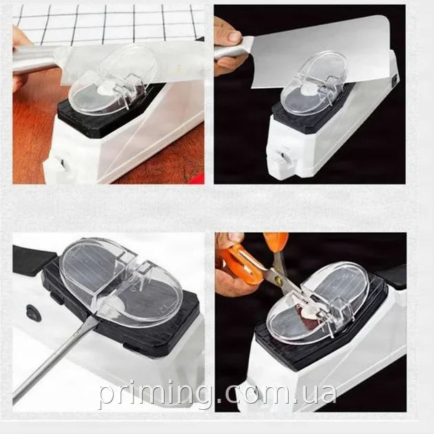 Электрическая точилка для кухонных ножей Whetstone AND 1040 USB, быстрая заточка, белый цвет, универсальная