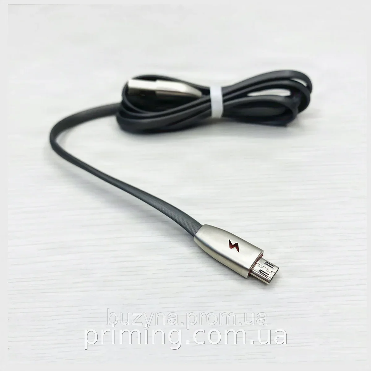 Кабель USB-microUSB Konfulon S53 с LED подсветкой, 1м, медь, 2А для быстрой зарядки и синхронизации устройств
