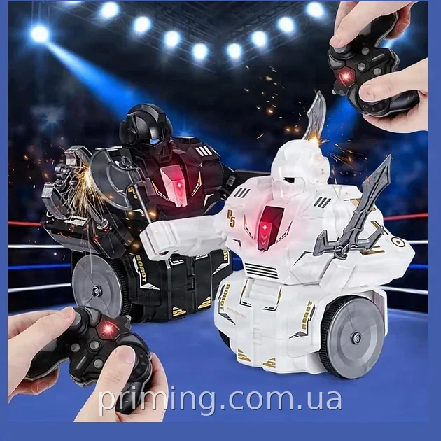 Набор боевых роботов VS Robot 835 для двух игроков дистанционное управление аккумулятор и звуковые эффекты