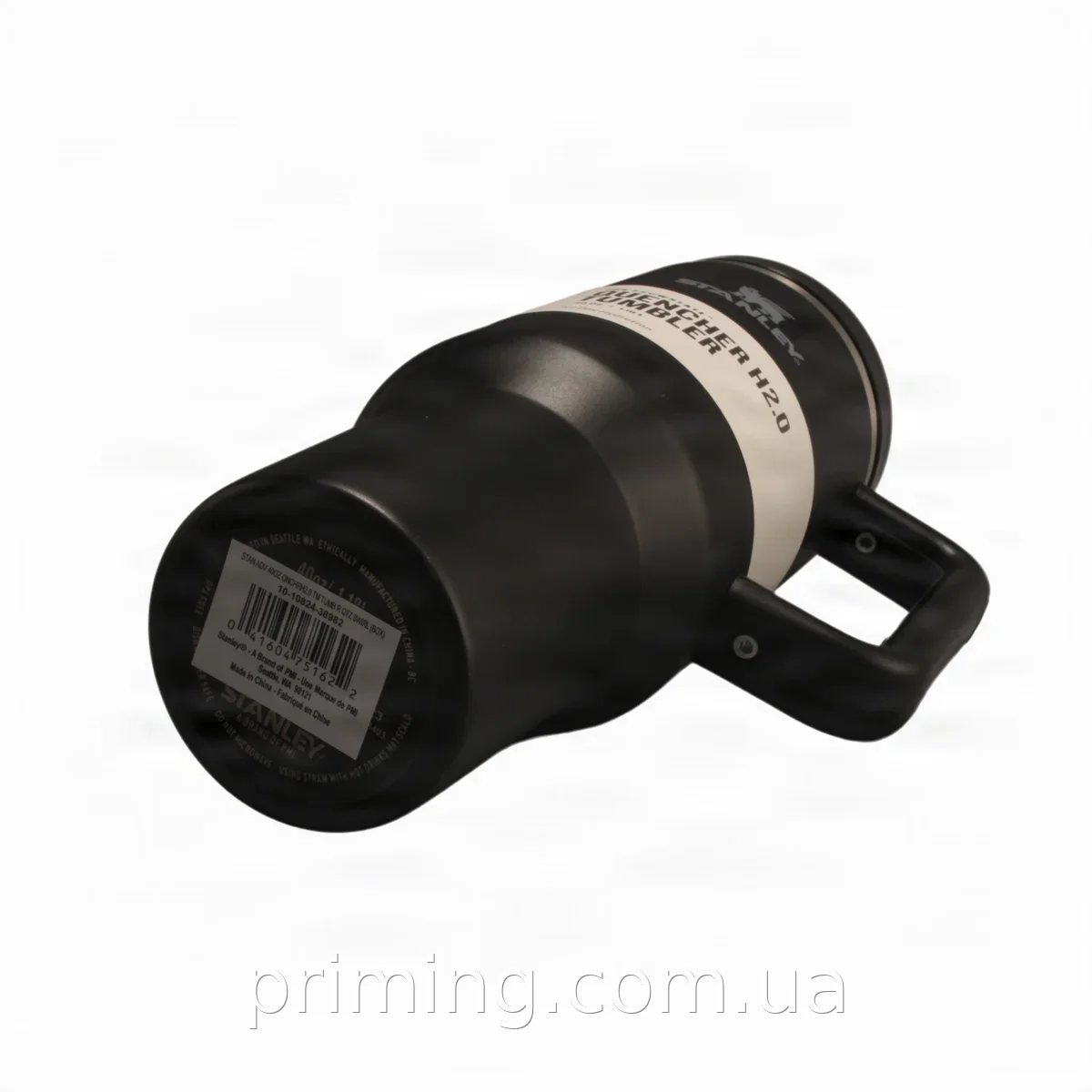 Термокружка-термос Stanley Quencher H2.0 Tumbler 1,18 л, из нержавеющей стали, черная, с удобной ручкой и трубочкой