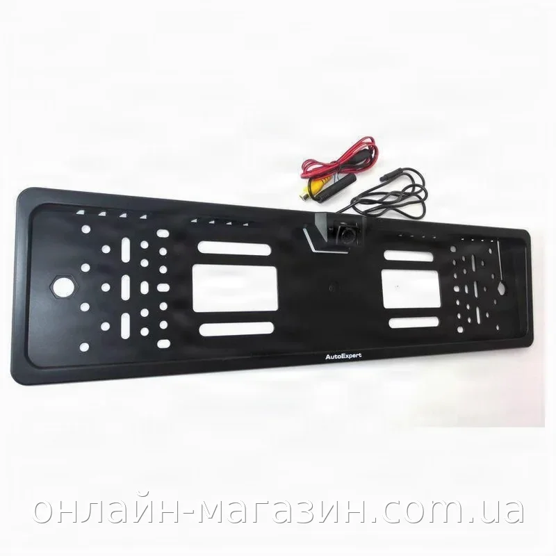 Рамка для номера с камерой заднего вида Car Plate Camera JX-9488, проводная, цветная, угол обзора 170°
