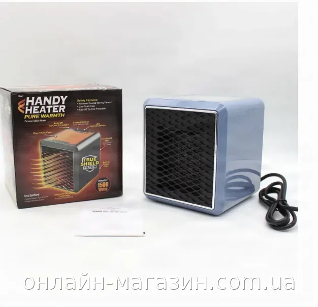 Керамический тепловентилятор Handy Heater Pure Warmth GA1 1500 Вт настольный с фильтром и термостатом