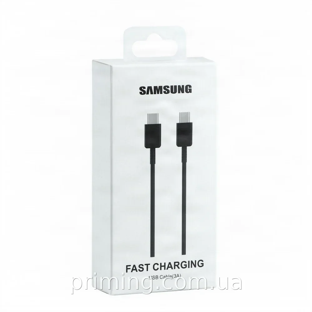 Кабель USB Type-C to Type-C Black Edition 25W 3A 1м из меди для быстрой зарядки телефонов и планшетов