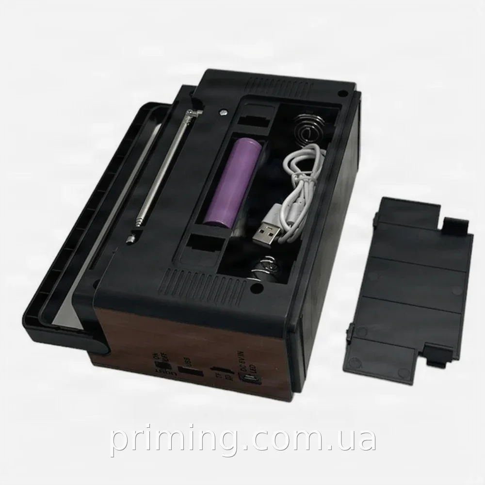 Портативный FM-радиоприемник с аккумулятором, Bluetooth и USB, цифровой тюнер, фонарик для дачи и дома, 530 г