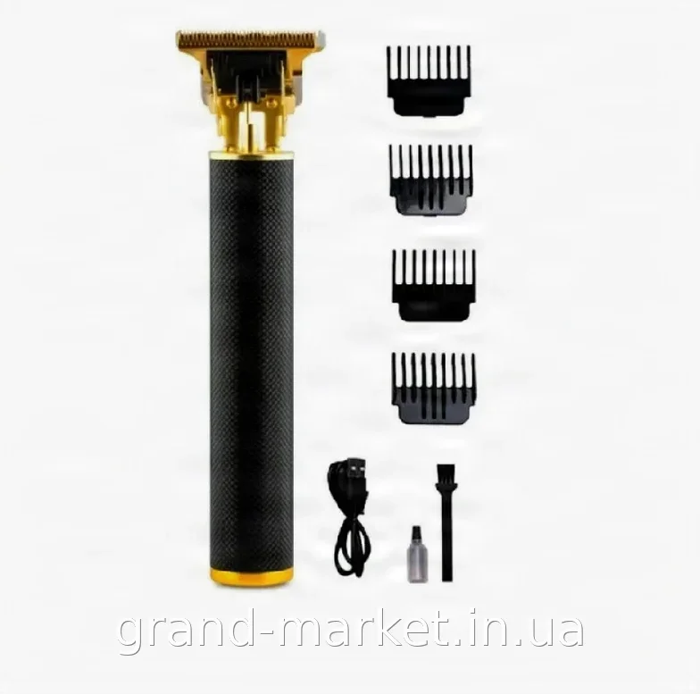 Аккумуляторная машинка для стрижки волос и бороды Domotec MS 427 USB с 4 насадками из нержавеющей стали