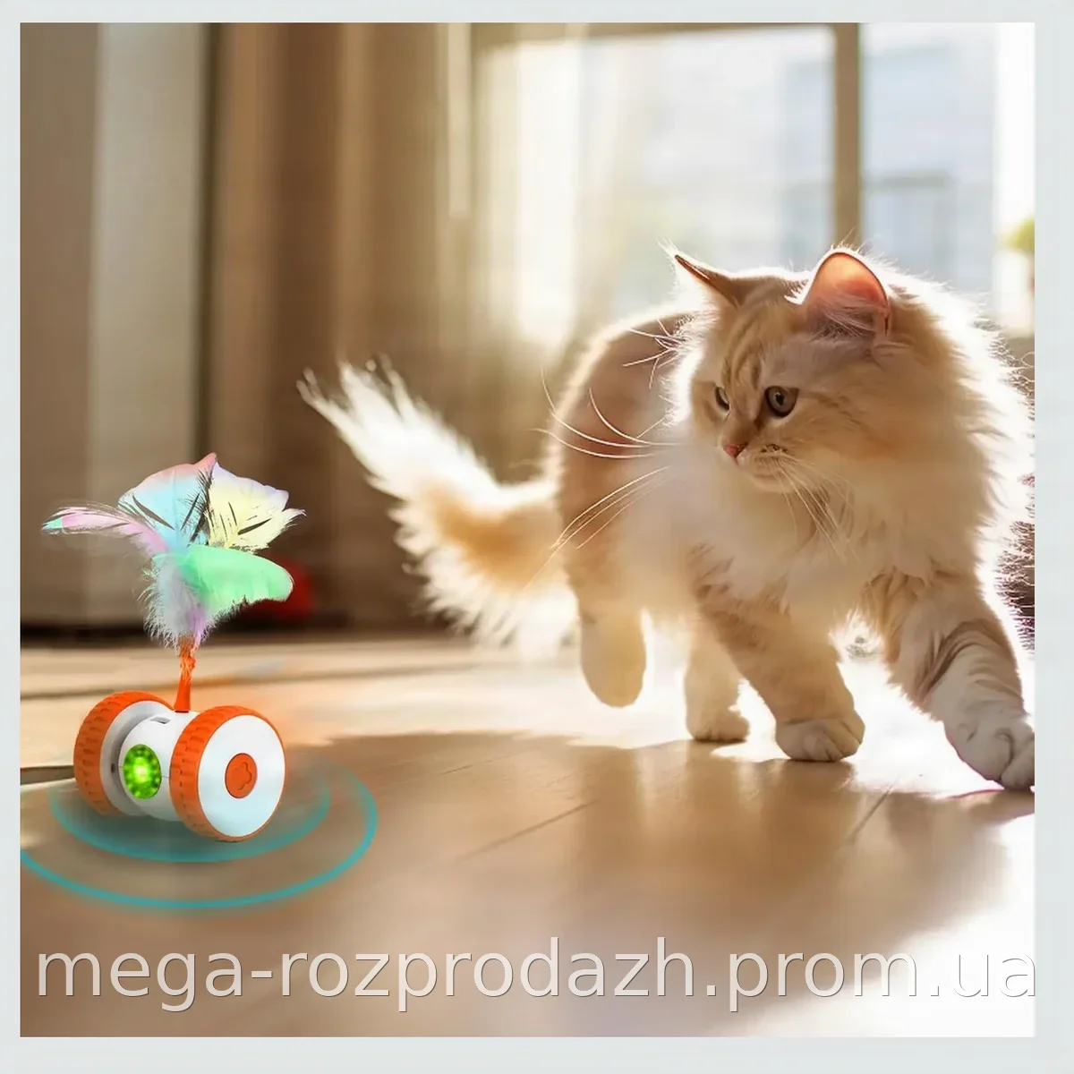 USB-дразнилка для кошек Cat teaser AND XL-1233, беспроводная игрушка-мышка для активных игр, зарядка Type-C