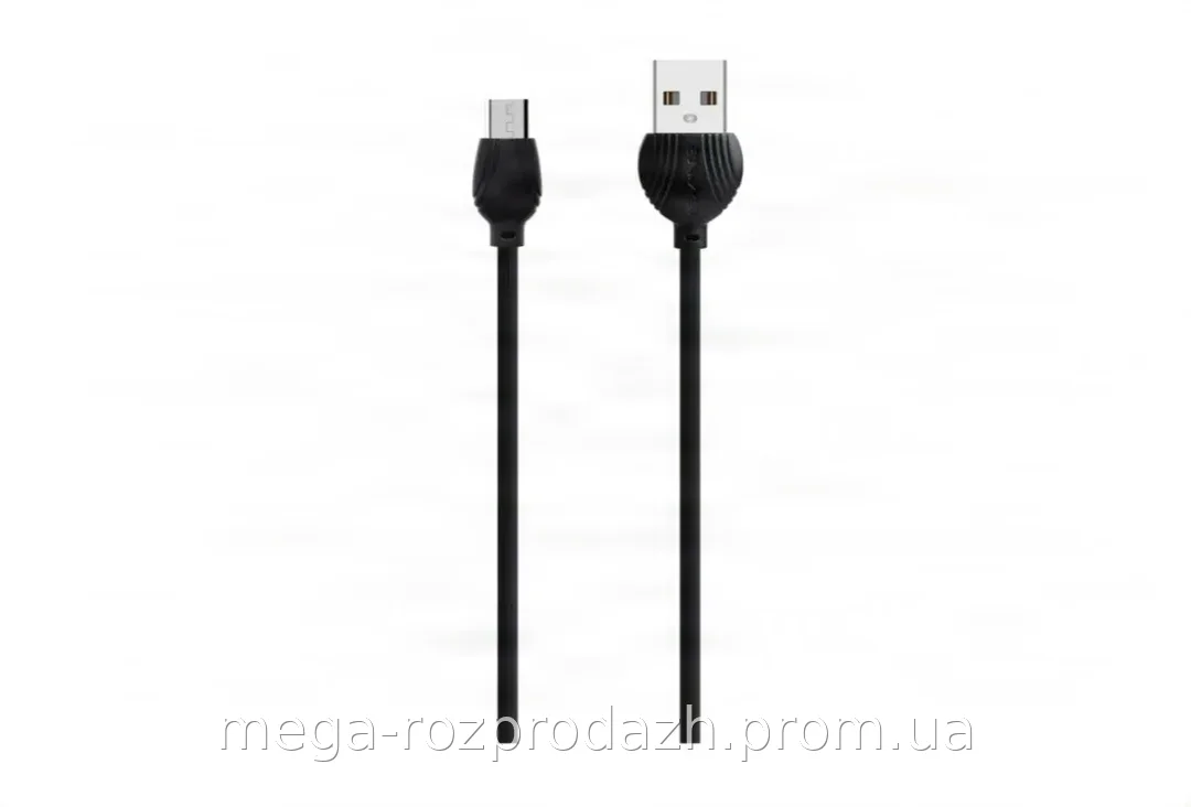 Кабель USB-micro USB Type A 1 метр 2.5А черный для зарядки смартфона powerbank и навигатора AWEI CL-61