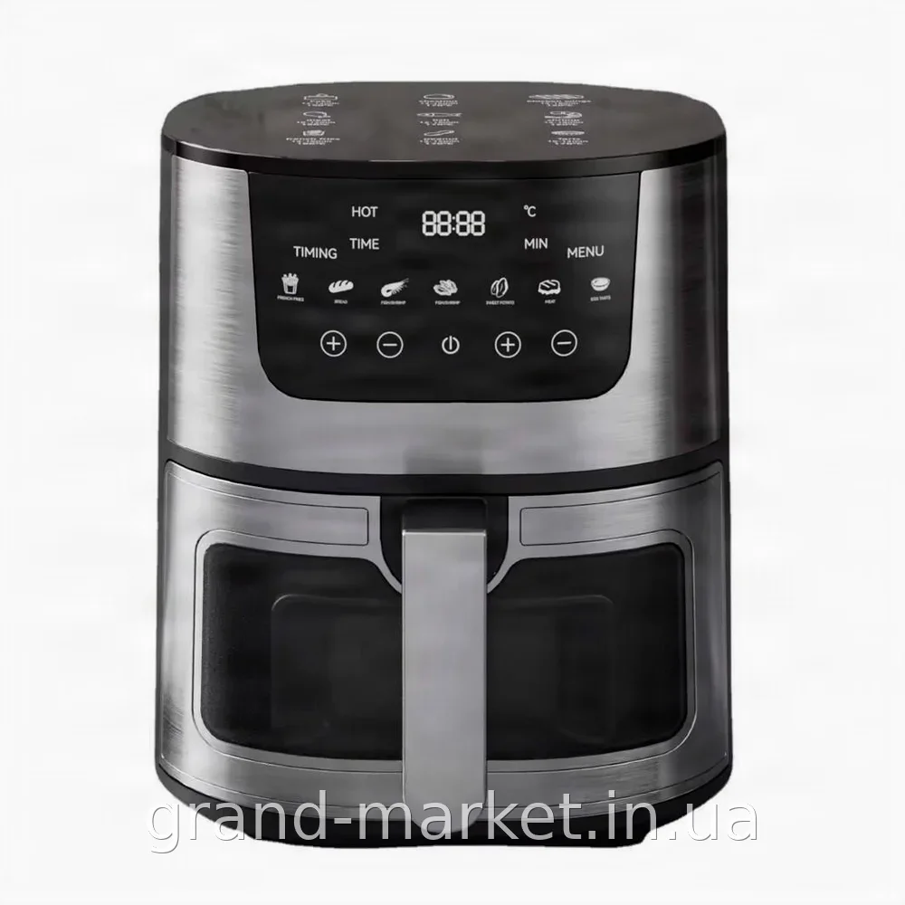 Аерогриль-аерофритюрниця DOMOTEC MS-3221 7л, 3500Вт, 7 програм, сенсорне керування, безмасляне приготування