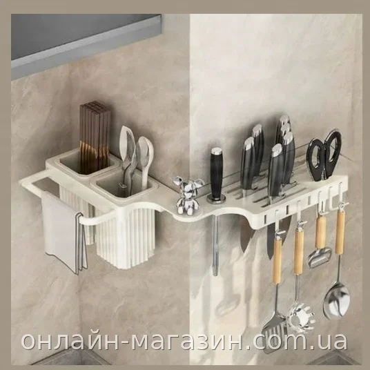 Настінний поворотний органайзер для кухонної мийки та ванної, кутовий пластиковий тримач AND LY-962