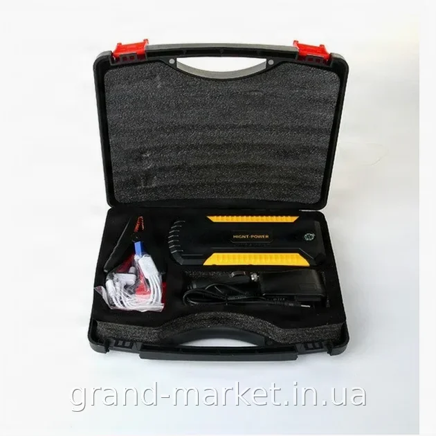 Пуско-зарядний пристрій Jump Starter JS19D 88000mAh з дисплеєм та потужним ліхтариком для авто 12В 300А