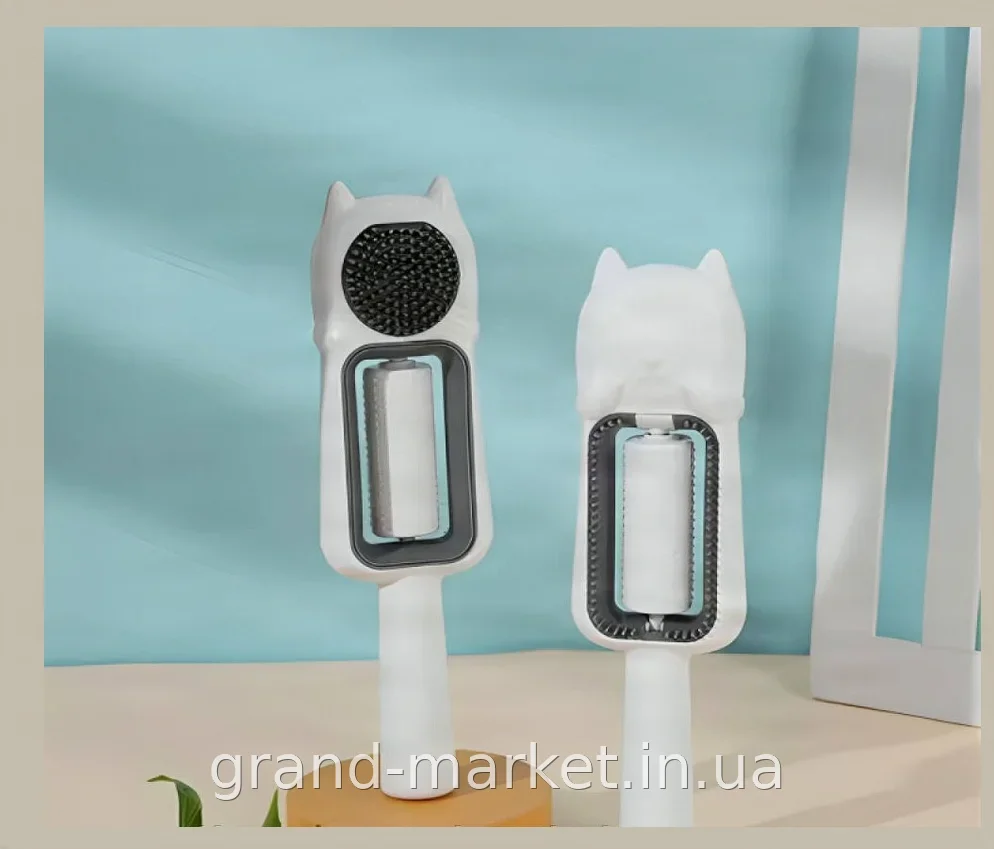 Щетка-гребень «косточка» для зубов с длинной ручкой для собак и кошек, расческа для ухода за шерстью
