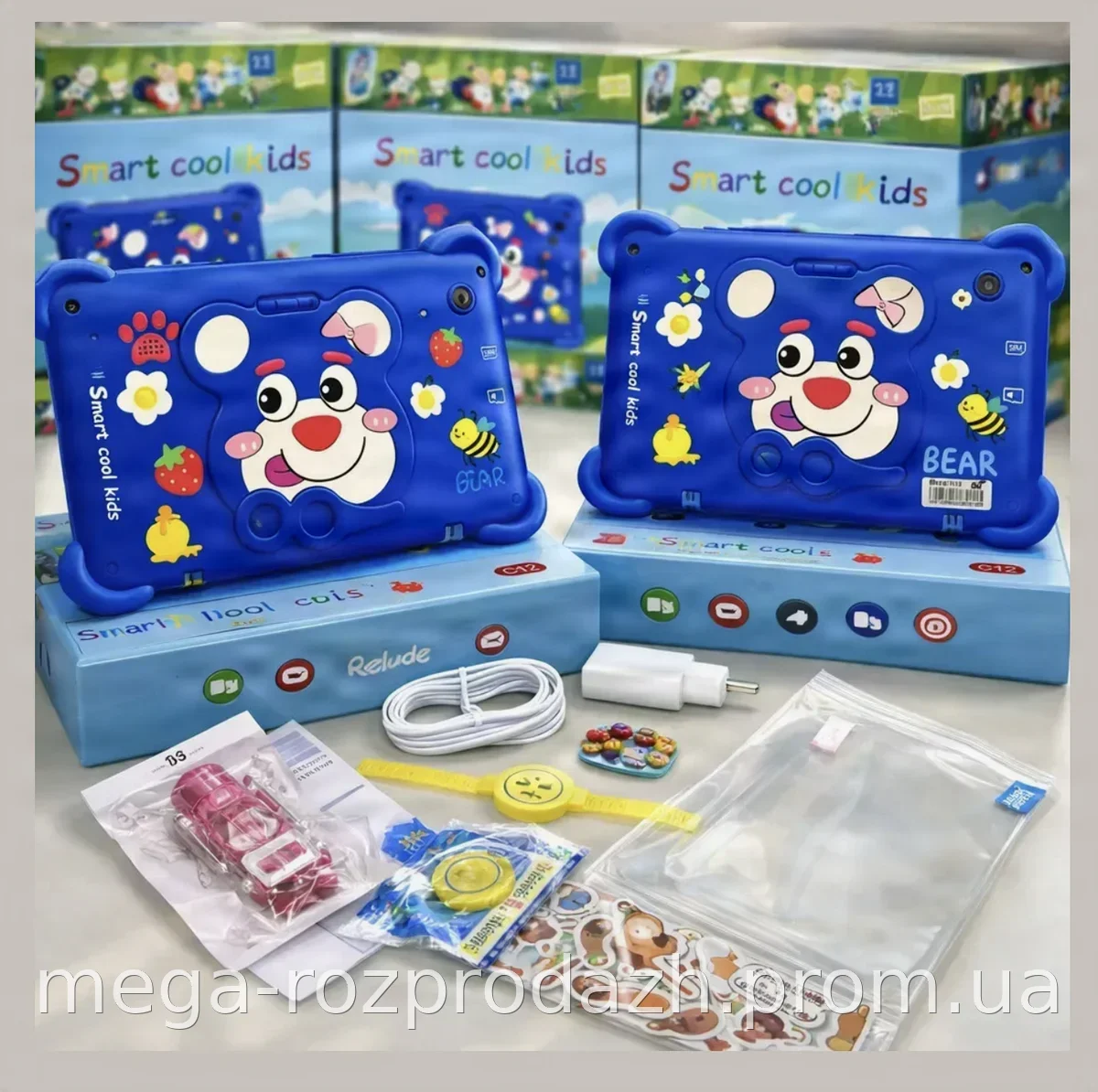 Детский планшет Smart Cool Kids C12 7 дюймов, Android 8/256 ГБ с родительским контролем для игр и учебы