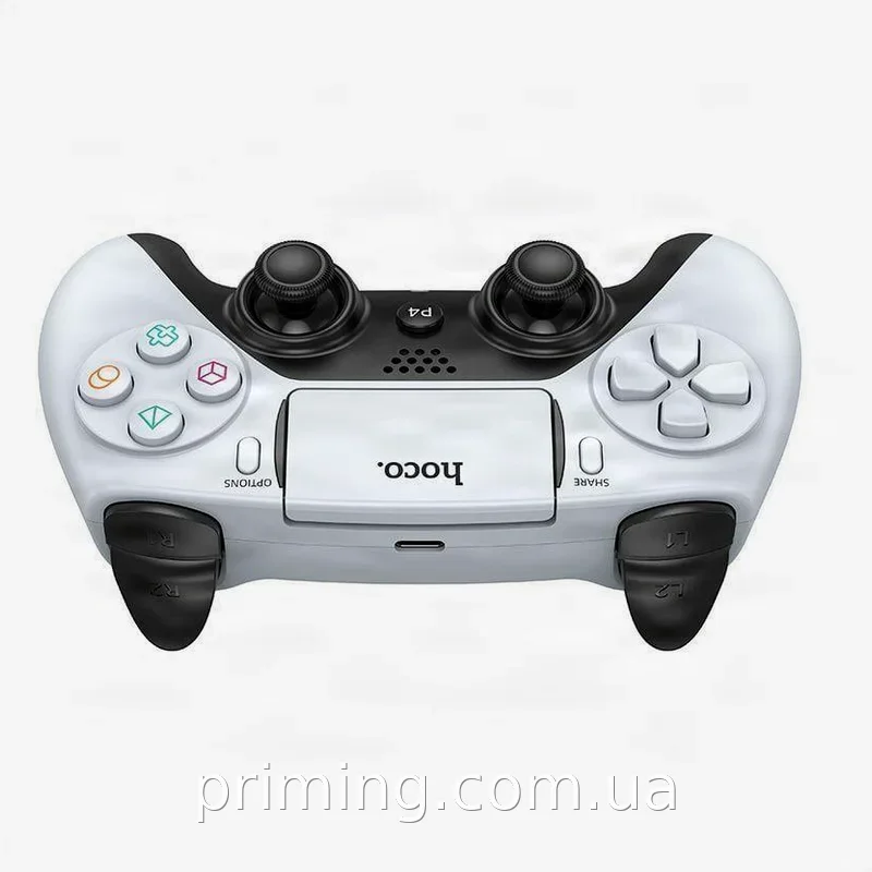 Безпроводной геймпад Data Frog PS-P02 для ПК и PS4, аккумуляторный джойстик с вибрацией и задними кнопками