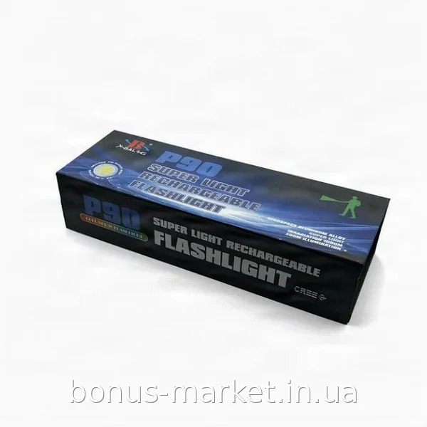 Тактический ручной фонарь Bailong BL-X82-P90 светодиодный с зумом и 3 режимами, влагостойкий и противоударный