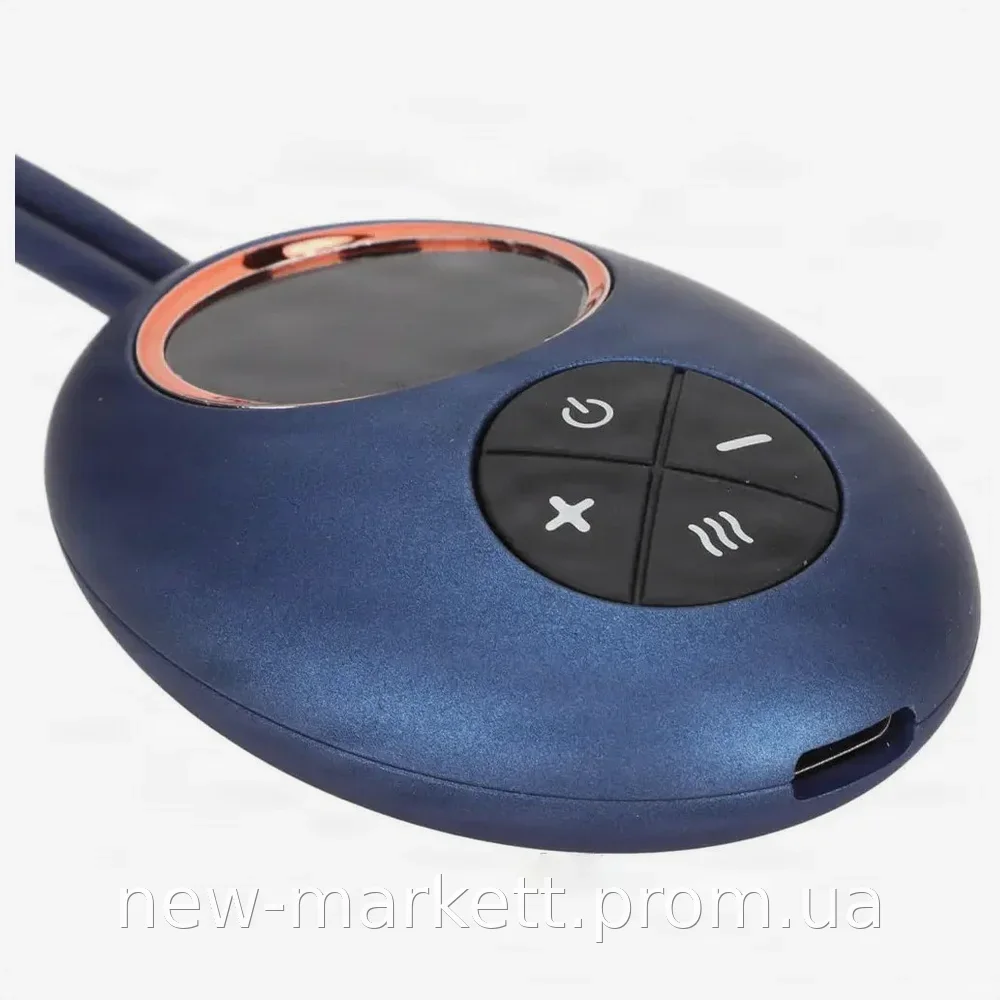 Массажер для шеи Neck Massager DZ-02 аккумуляторный беспроводной с подогревом и 5 режимами импульсного EMS