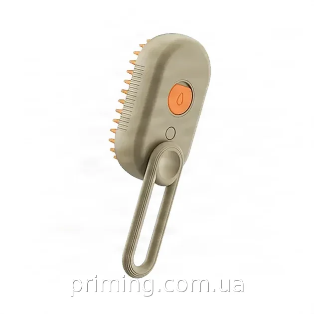 Парова гребінець-щітка для вичісування шерсті котів та собак 3в1 Steamy Brush з відпарюванням та масажем