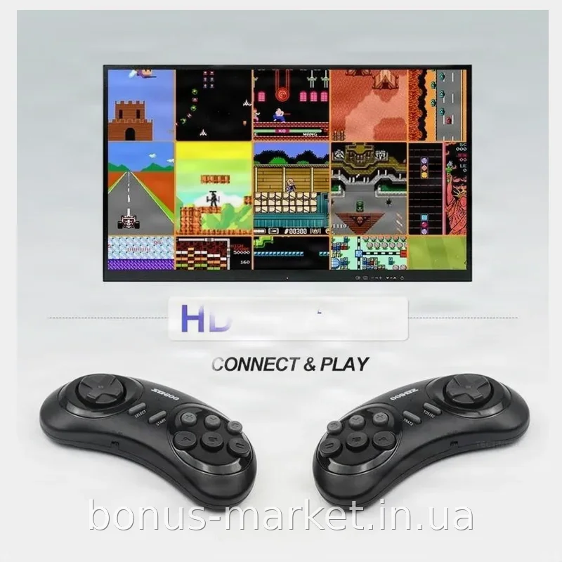 Ігрова приставка портативна з бездротовими джойстиками Game Controller SG800 DS, підтримка TF карти та USB