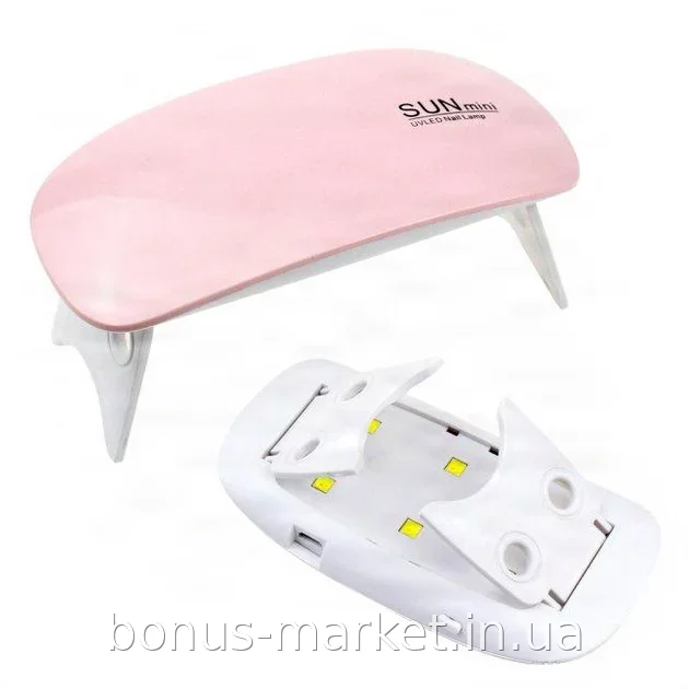 LED+UV лампа для сушки гель-лака SUN Mini 6W с сенсорным датчиком движения и защитой от перегрева, таймер