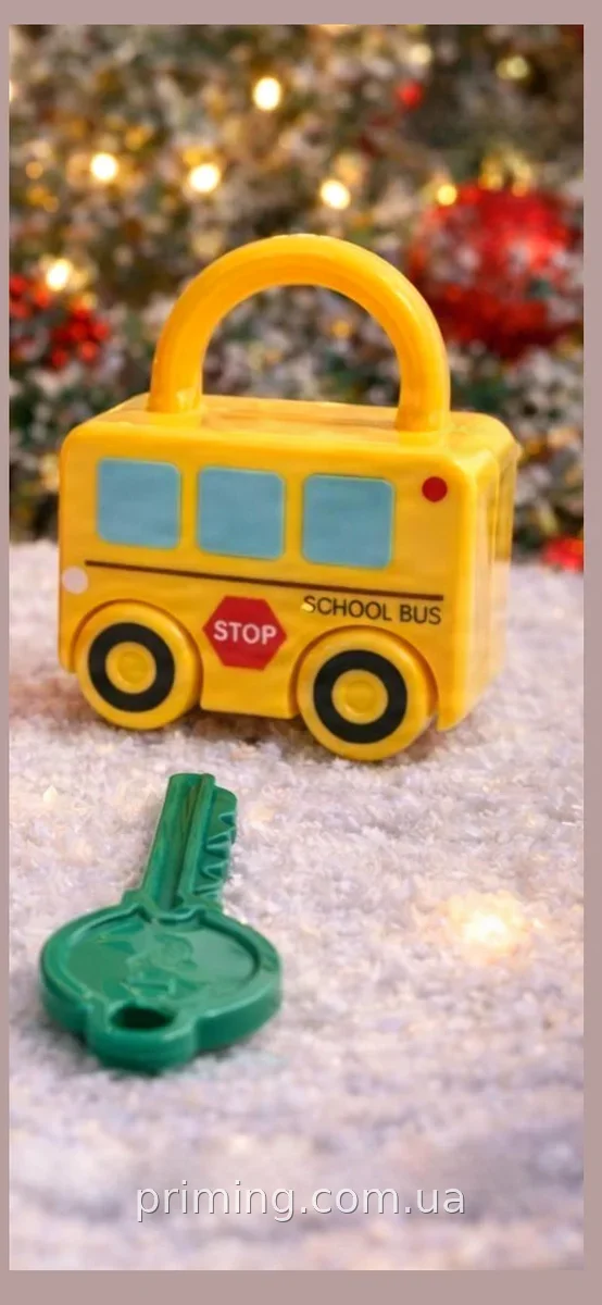 Набор игрушечных машинок-замочков с ключами Toy Key 2 штуки No958A из пластика для детей от 3 лет и старше