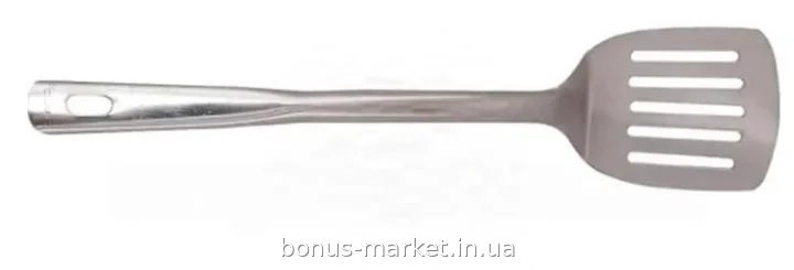 Лопатка кухонная из нержавеющей стали Edenberg EB-18634, 38 см, серебристая - подходит для посудомойки и жарки