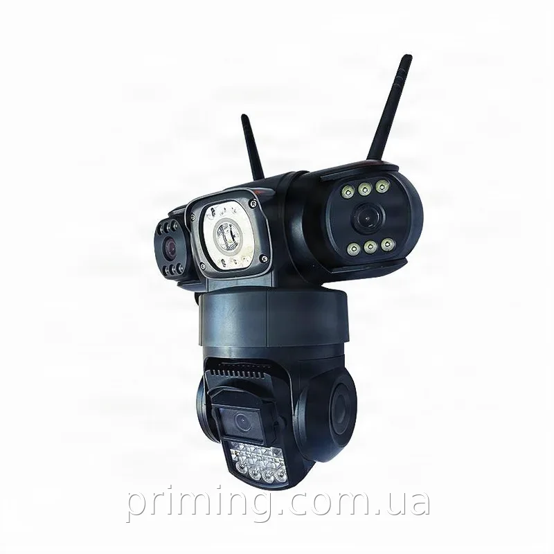 Уличная Wi-Fi камера видеонаблюдения V380 SC28-W 8 Мп, поворотная 360°, с ночным зрением и защитой IP66