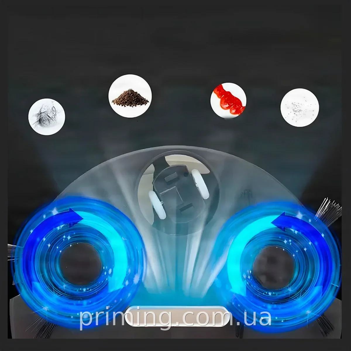 Умный робот-пылесос Vacuum 8088 LY-541 3 в 1 - аккумуляторный, для сухой и влажной уборки дома и квартиры