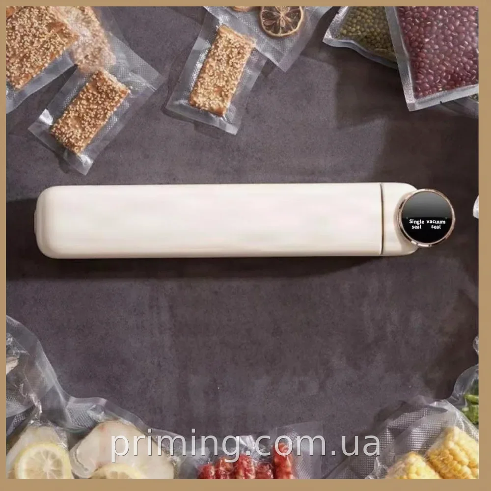Вакуумный упаковщик пищевых продуктов LS-801 Vacuum Sealer + 10 пакетов, домашний вакууматор для еды