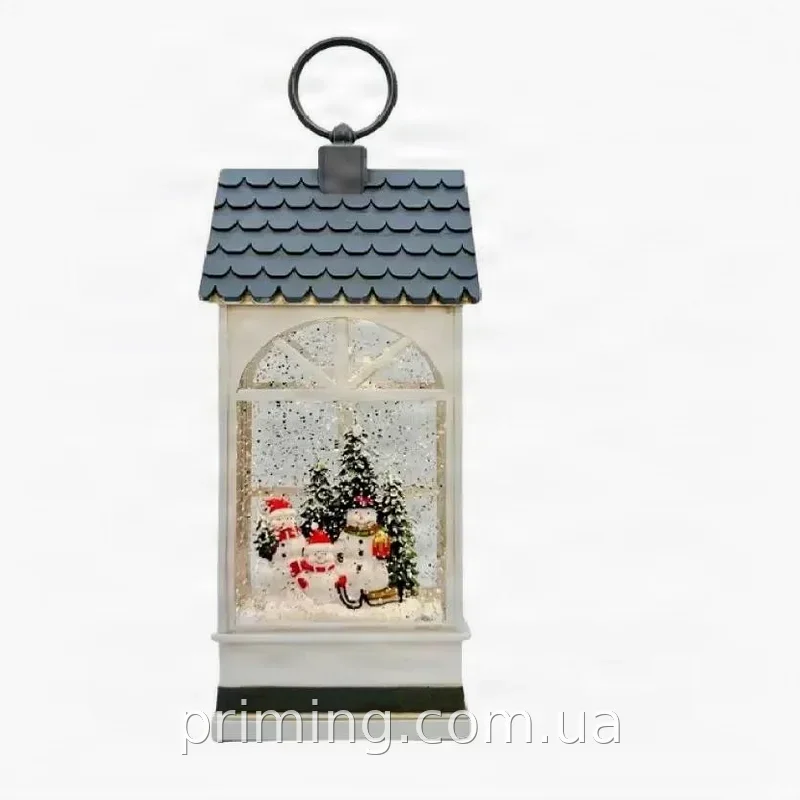 Новогодний ночник-фонарь XMAS WDL 24074B, стильный LED-светильник из пластика для праздничного освещения