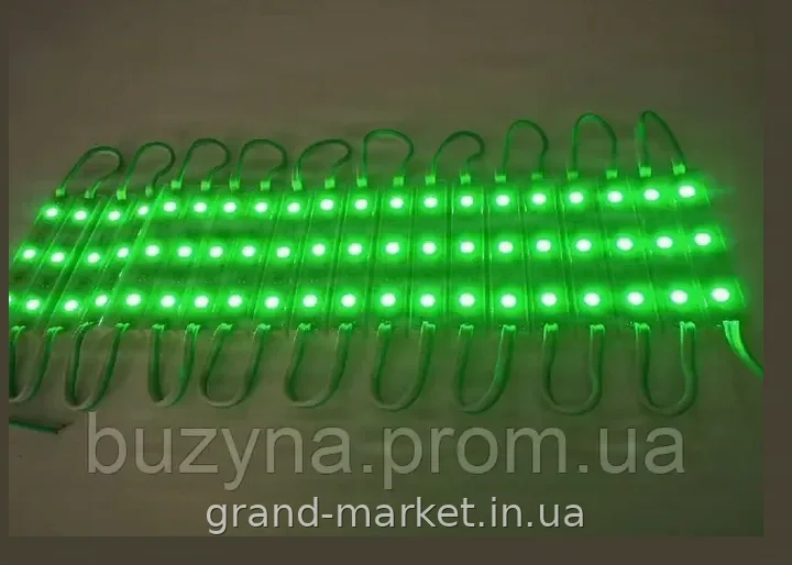 Светодиодная лента SMD5730 зеленая 12В 12Вт IP65, 20 светодиодов на метр, уличная гирлянда для декора