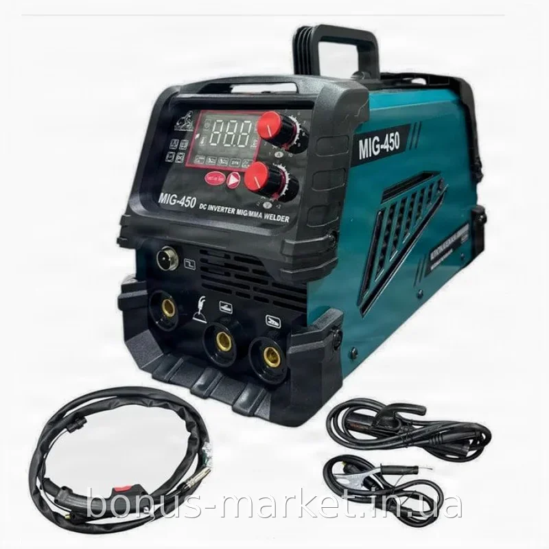 Сварочный аппарат DOMOTEC MIG-450 26,4 кВА инверторный MIG/TIG/MMA - для профессионалов и домашней мастерской