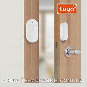 Умный Wi-Fi датчик открытия дверей и окон Tuya Smart Digital Lion DAS-01w для сигнализации и управления