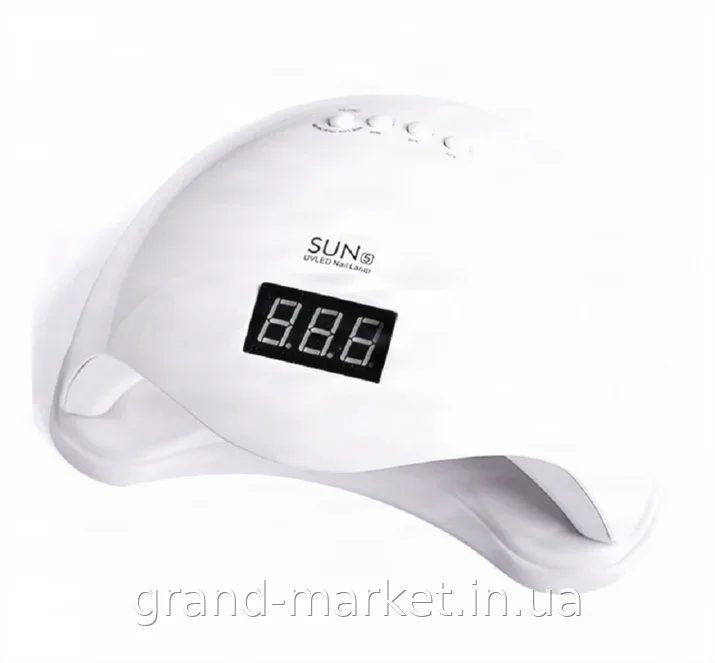 Лампа для сушки гель-лака LED UV 48 Вт Sun 5 Plus, с дисплеем и сенсором, для маникюра и педикюра
