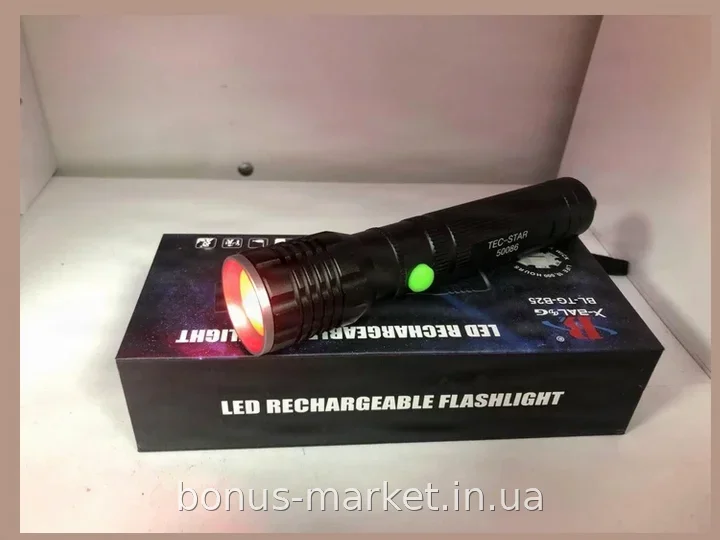 Мощный ручной светодиодный фонарь Bailong BL-B23 с красным светом для рыбалки, охоты и туризма, универсальный
