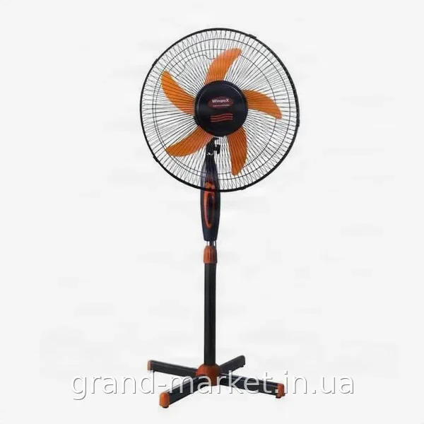 Напольный вентилятор Changli Crown FS-1619 16 дюймов, металлические лопасти, 3 скорости для офиса и дома