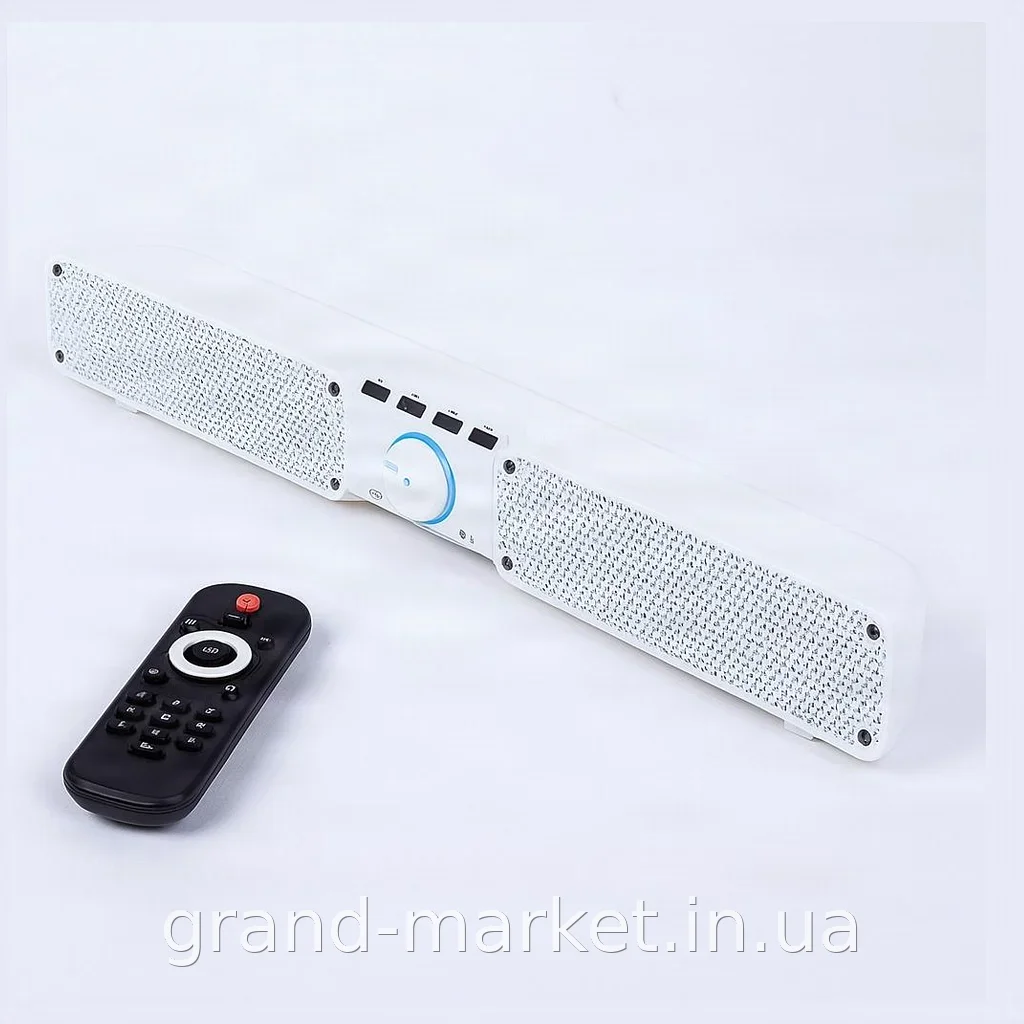 Безпровідна Bluetooth колонка Soundbar Q10 біла з пультом - потужний звук 90-18000 Гц для дому та вулиці
