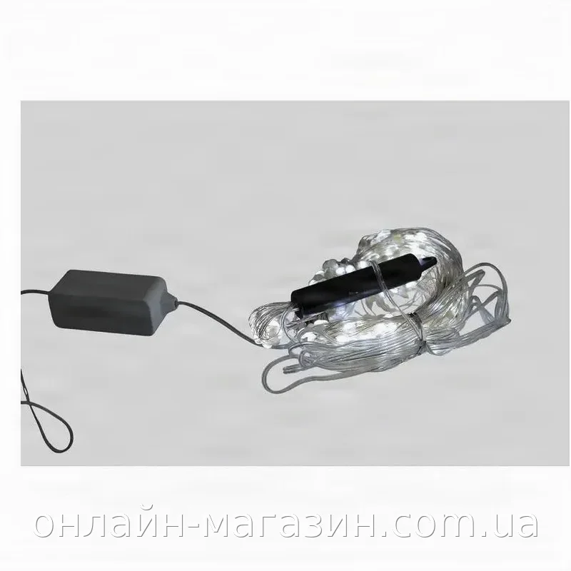 Гирлянда на медном проводе 400 LED 17 линий белого цвета для интерьера, модель Роса, гибкая для декора