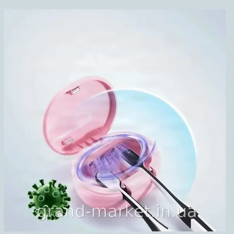 Аккумуляторный УФ-стерилизатор для зубных щеток Toothbrush sterilizer XL-727, настольный футляр красный