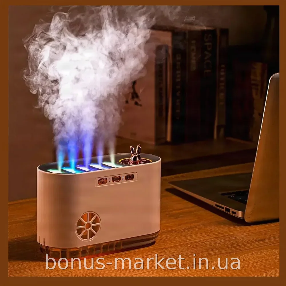 Ультразвуковой увлажнитель воздуха с RGB-подсветкой и ароматизацией от USB для дома и детской