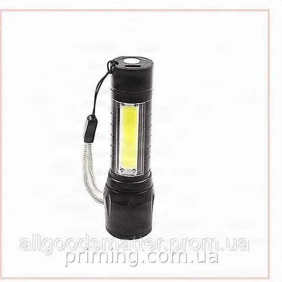 Тактический ручной аккумуляторный фонарик Bailong BL-511 LED XPE+COB 2000 мАч на магните для дома и гаража