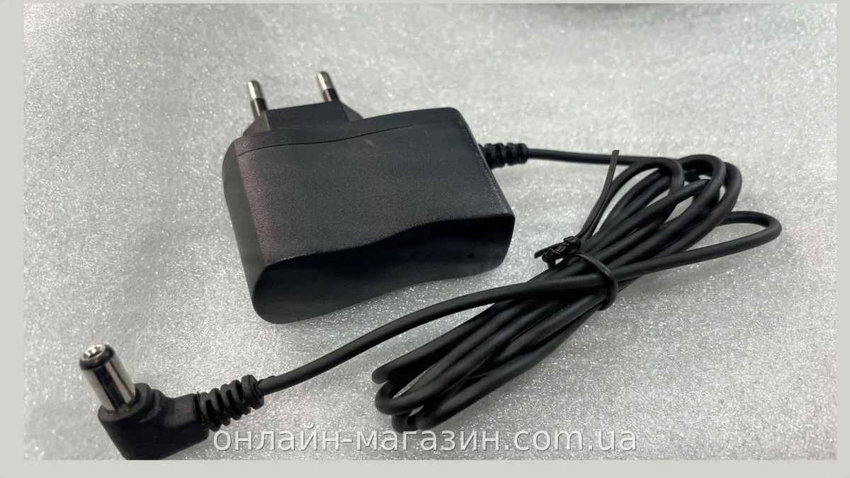 Адаптер импульсный 8.5V 0.4A с аккумулятором 6V для весов, пассивное охлаждение, герметичный пластик