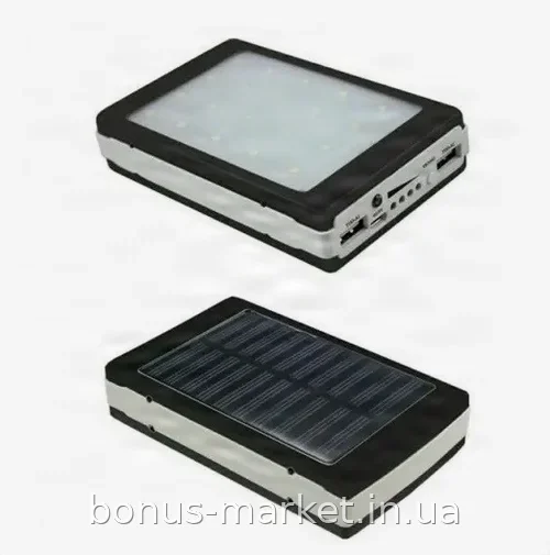 Портативний повербанк UN-3102 Solar 40000mAh із зарядкою від сонця, LED-ліхтарик та акумулятор Li-Ion