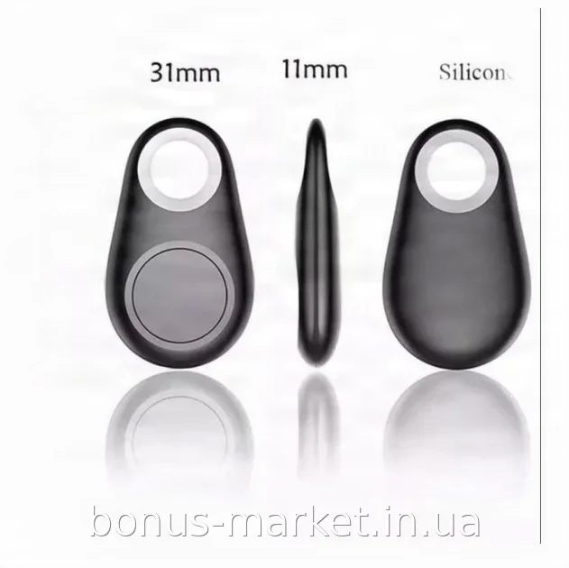 Брелок-трекер iTag Bluetooth 4.0 - антипотеря для ключей и кошелька, совместим с Android и iOS, черный