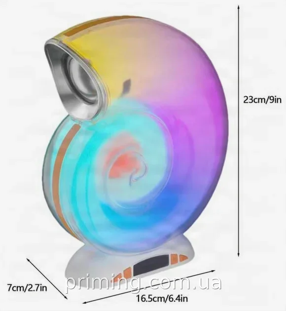 Настольная лампа с Bluetooth-колонкой L-39 mini, аккумуляторная светодиодная 10 Вт с RGB-подсветкой и часами